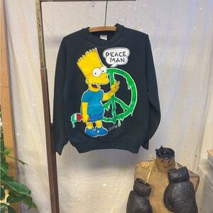 Vintage 1990 Bart Simpson graphic crewneck